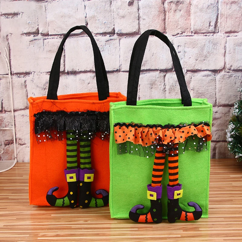 Halloween Handbag Children's Gifts Candy Bags Happy Helloween Trick or Treat Kids Festival Party Elf Leg Tote Bag
Halloween Handbag Children's Gifts Candy Bags Happy Helloween Trick or Treat Kids Festival Party Elf Leg Tote Bag