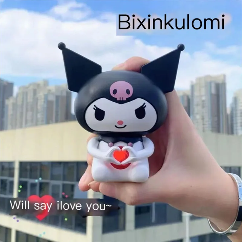 Sanrio Kawaii Anime Kuromi A Glowing Vocal Talking Doll Cute Cartoon Compare Heart To Send Girlfriend Confession Toys for Kids
Sanrio Kawaii Anime Kuromi A Glowing Vocal Talking Doll Cute Cartoon Compare Heart To Send Girlfriend Confession Toys for Kids