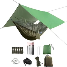 Hammock Rain Fly Waterproof Tent Tarp UV Protection Lightweight Hammock with Net for Camping Backpacking and Outdoor Adventure
Hammock Rain Fly Waterproof Tent Tarp UV Protection Lightweight Hammock with Net for Camping Backpacking and Outdoor Adventure