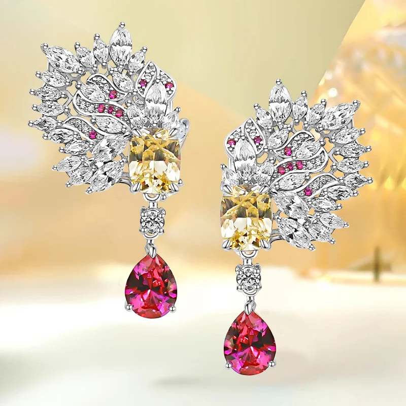 Nouvelle Dopamine fleurs boucles d'oreilles argent incrusté haute carbone diamant Wild niche Premium
Nouvelle Dopamine fleurs boucles d'oreilles argent incrusté haute carbone diamant Wild niche Premium