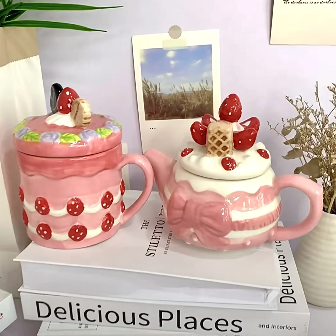 Creative Strawberry Cookies Ceramic Mug Cute Candy Salt Jar Wedding Tea Set Birthday Gift Home Decoration Accessories
Creative Strawberry Cookies Ceramic Mug Cute Candy Salt Jar Wedding Tea Set Birthday Gift Home Decoration Accessories