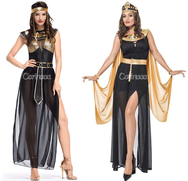 

Medieval Egypt Princess Costumes Ancient Egyptian Pharaoh Cosplay Masquerade Halloween Adult Women Cleopatra Royal Fancy Dress