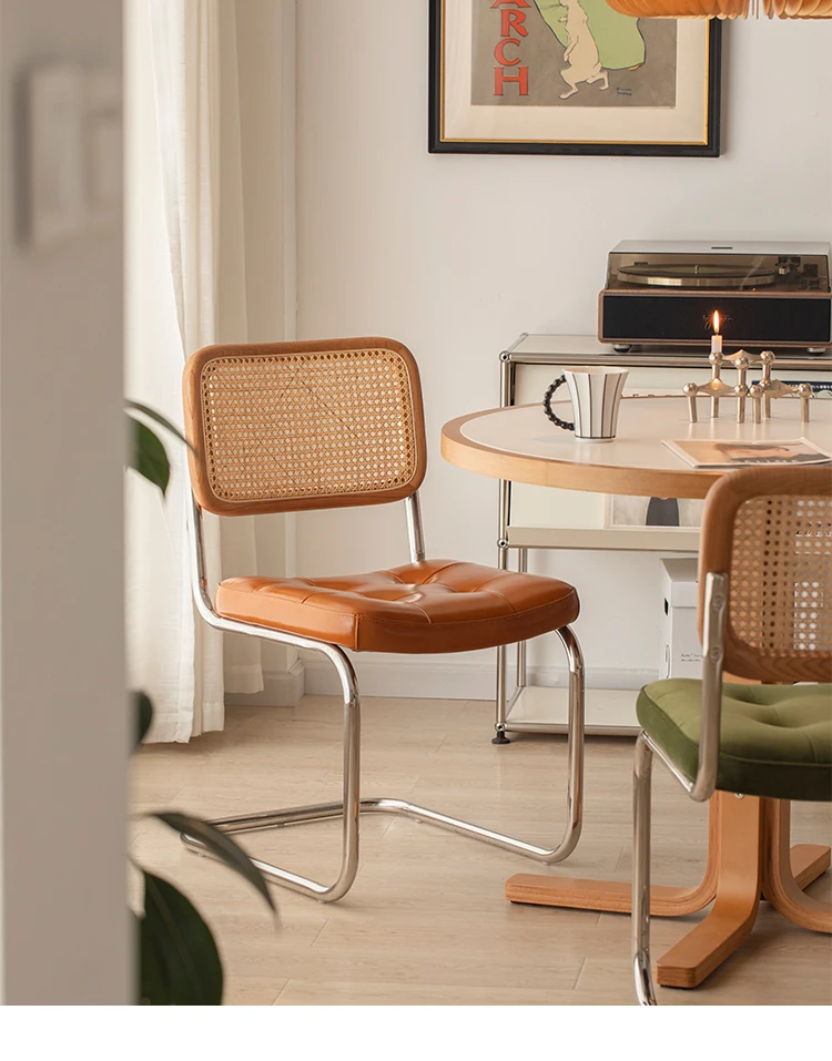 Vintage furniture rattan home comfortable backrest dining table stainless steel light luxury chair table dining chair
Vintage furniture rattan home comfortable backrest dining table stainless steel light luxury chair table dining chair