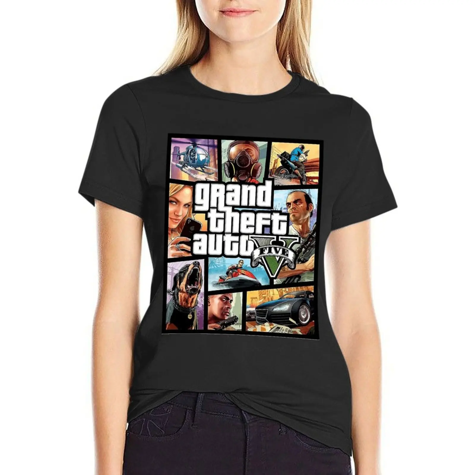 grand theft auto five Classic . T-shirt animal print shirt for girls oversized black t-shirts for Women
grand theft auto five Classic . T-shirt animal print shirt for girls oversized black t-shirts for Women
