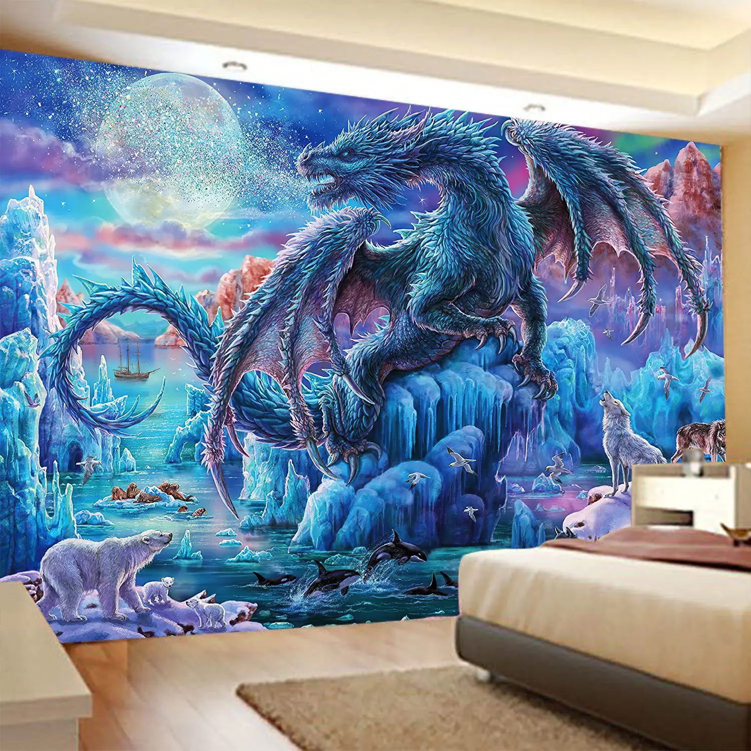 Fantasy Dragon Tapestry Wall Decor Beautiful Room Decor Hippie Boho Home Decor Tapestry Wall Hanging Wall Decor
Fantasy Dragon Tapestry Wall Decor Beautiful Room Decor Hippie Boho Home Decor Tapestry Wall Hanging Wall Decor