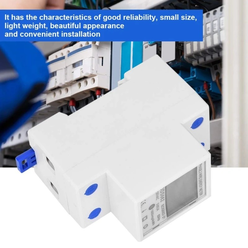 Din Digital Single Phase Energy Meter kWh Current Power Consumption Meter Wattmeter Electricity
Din Digital Single Phase Energy Meter kWh Current Power Consumption Meter Wattmeter Electricity
