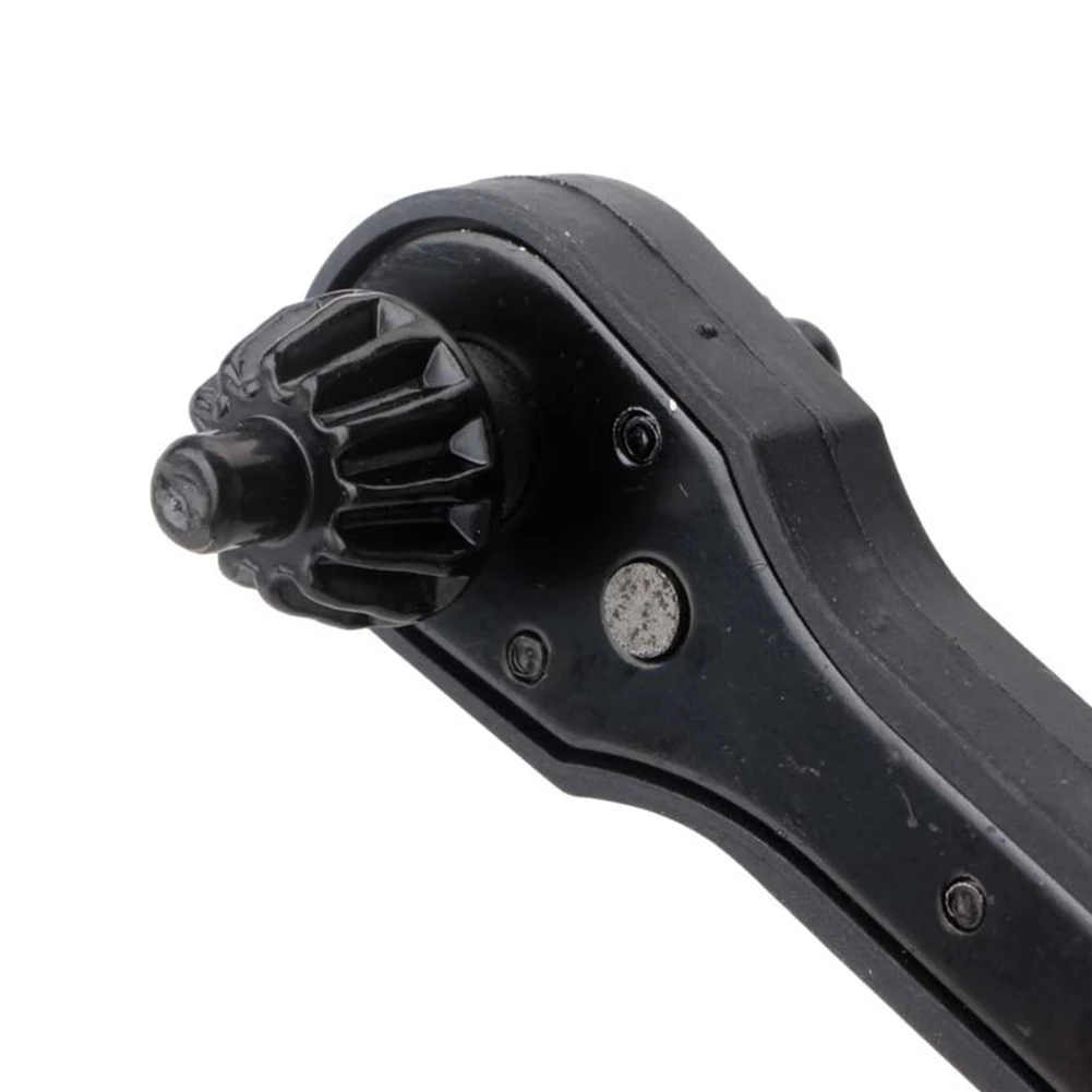 Brand New Ratchet Spanner Key Wrench 150mm 1pc 2 In 1 Black Drill Chuck For Electric Drills Non-slip Plastic/Rubber/45#Iron
Brand New Ratchet Spanner Key Wrench 150mm 1pc 2 In 1 Black Drill Chuck For Electric Drills Non-slip Plastic/Rubber/45#Iron