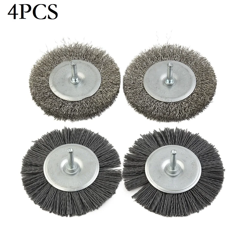 Metal Brush Wire Brush 400 Watt Motor 4pcs/set 100mm Diameter Abrasive Wire/Stainless Steel Accessories Brand New
Metal Brush Wire Brush 400 Watt Motor 4pcs/set 100mm Diameter Abrasive Wire/Stainless Steel Accessories Brand New