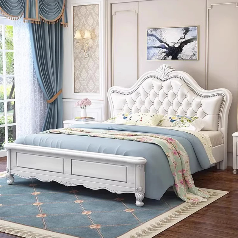 European Soft Double Bed Large Designer Leather Bedroom Floor Bed Design Sleeping White Muebles Para Dormitorio Nordic Furniture
European Soft Double Bed Large Designer Leather Bedroom Floor Bed Design Sleeping White Muebles Para Dormitorio Nordic Furniture