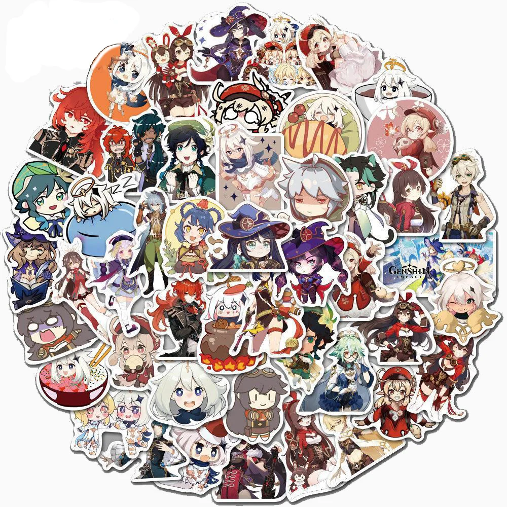 10/30/50pcs Classic Genshin Impact Game Anime Stickers Cartoon Decals Laptop Phone Car Luggage Notebook Waterproof Sticker Toy
10/30/50pcs Classic Genshin Impact Game Anime Stickers Cartoon Decals Laptop Phone Car Luggage Notebook Waterproof Sticker Toy