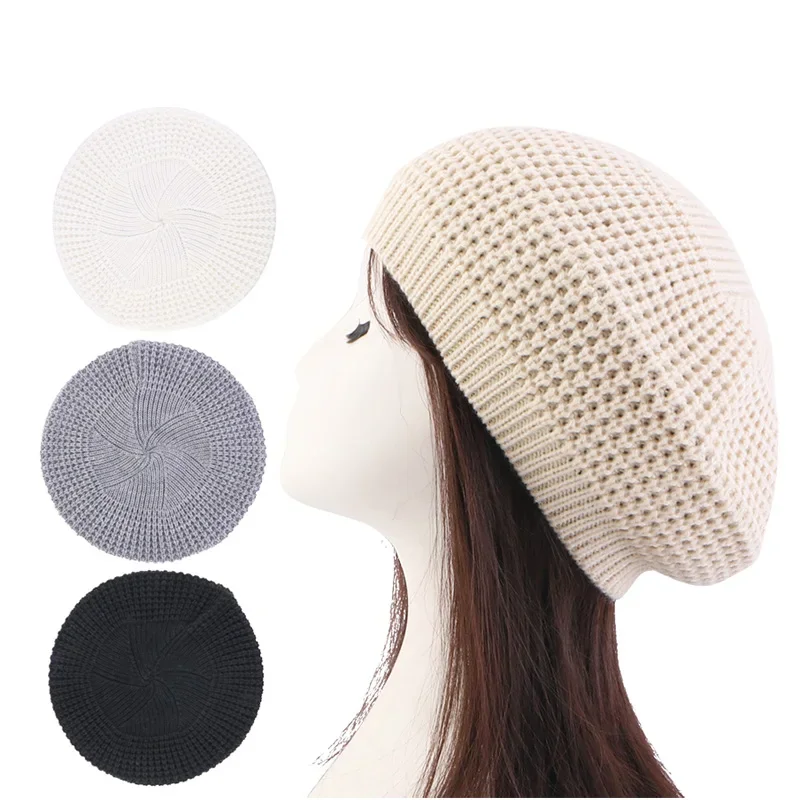 New Winter Women's Knit Beret Cap Vintage Female Autumn Hats Casual Elastic Solid Color Ladies Elastic Artist Beanie Beret Hats
New Winter Women's Knit Beret Cap Vintage Female Autumn Hats Casual Elastic Solid Color Ladies Elastic Artist Beanie Beret Hats