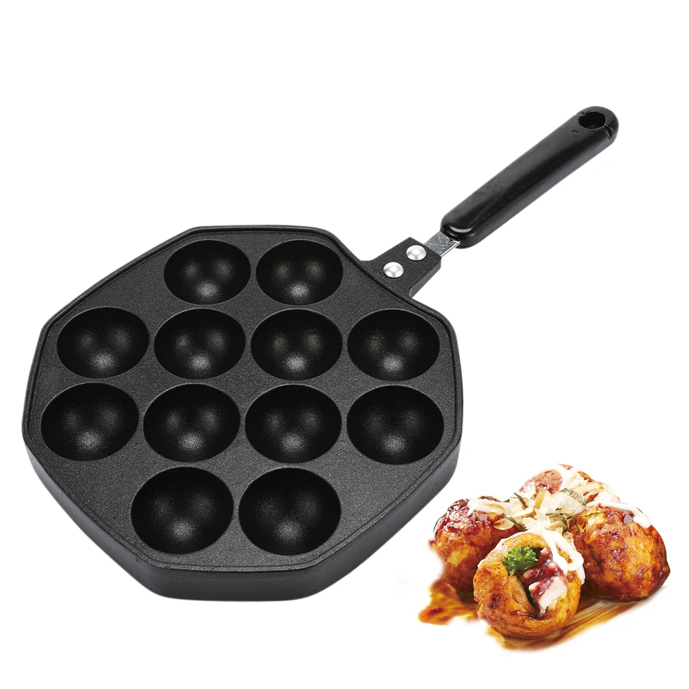 Tokoyaki Pan Non-Stick Skillet Pacake Maker 12 Molds Aluminum Alloy Japanese Octopus Ball Maker Baking Pan Home Kitchen Tool
Tokoyaki Pan Non-Stick Skillet Pacake Maker 12 Molds Aluminum Alloy Japanese Octopus Ball Maker Baking Pan Home Kitchen Tool