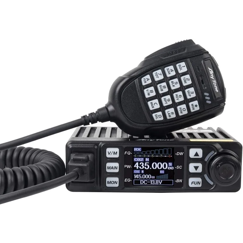 Двухдиапазонный мини-приемопередатчик AnyTone, мобильный радиоприемник VHF/UHF, двухсторонний радиоприемник, черный цвет, для автомобиля
Двухдиапазонный мини-приемопередатчик AnyTone, мобильный радиоприемник VHF/UHF, двухсторонний радиоприемник, черный цвет, для автомобиля
