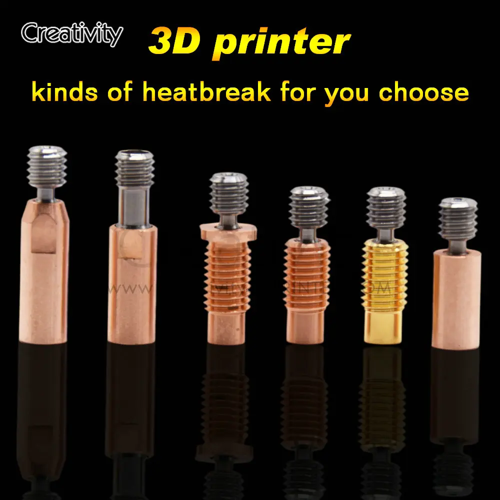 All Metal E-3D V6 Throat Heatbreak Bi-metal Heatbreak Titanium Alloy Copper Throat For Ender-3/5 CR10 CR-10S E-3D V6 Hotend
All Metal E-3D V6 Throat Heatbreak Bi-metal Heatbreak Titanium Alloy Copper Throat For Ender-3/5 CR10 CR-10S E-3D V6 Hotend
