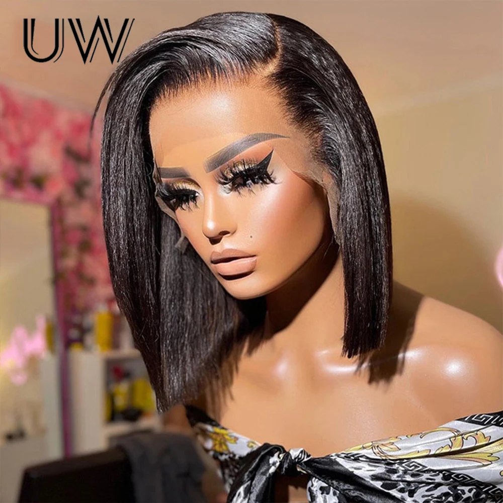 13x4 Straight Short Human Hair Wigs Bob Lace Frontal Wigs for Black Women 180 Density Pre Plucked Brazilian Remy 4x4 New In Wigs
13x4 Straight Short Human Hair Wigs Bob Lace Frontal Wigs for Black Women 180 Density Pre Plucked Brazilian Remy 4x4 New In Wigs