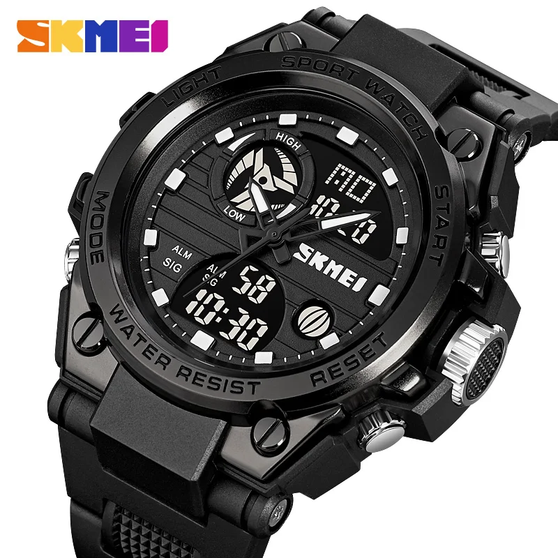 Men Military Watch 50m Waterproof Wristwatch SKMEI Top Brand Casual Sport Style Digital Clock PU Band Watch Men Clock Male
Men Military Watch 50m Waterproof Wristwatch SKMEI Top Brand Casual Sport Style Digital Clock PU Band Watch Men Clock Male