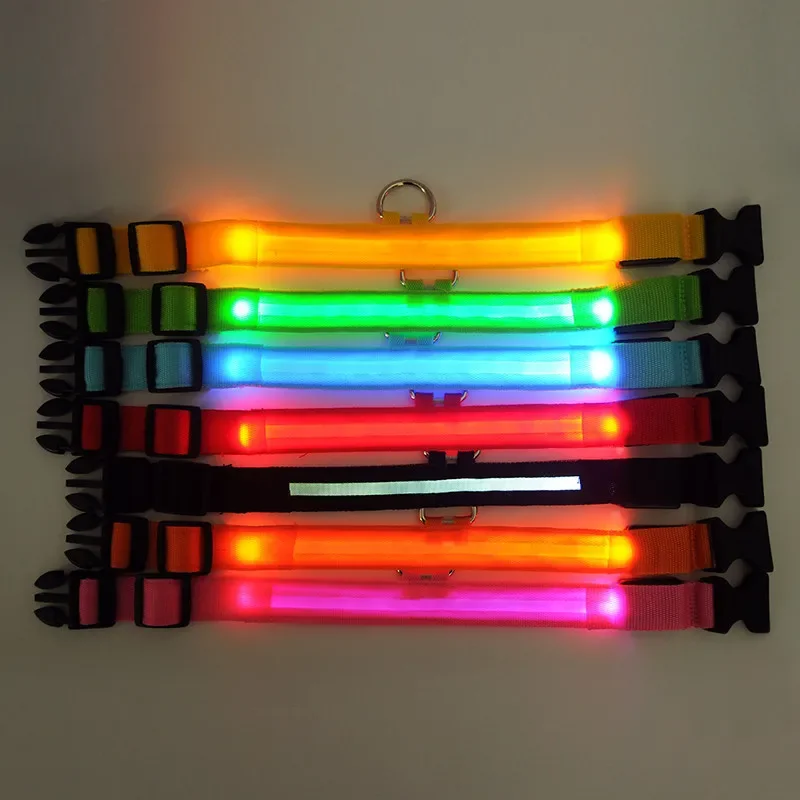 Neck Band for Dog Collar LED Shining In The Dark Adjustable Colorful Chargeable with USB AntiLost Avoid Decoration Pet Collar
Neck Band for Dog Collar LED Shining In The Dark Adjustable Colorful Chargeable with USB AntiLost Avoid Decoration Pet Collar