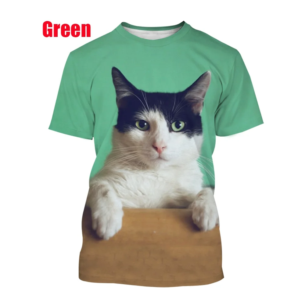 2022 New Fashion Cat 3D Printed T-shirt Summer Casual Men's/women's Cute Breathable Short-sleeved T-shirt
2022 New Fashion Cat 3D Printed T-shirt Summer Casual Men's/women's Cute Breathable Short-sleeved T-shirt