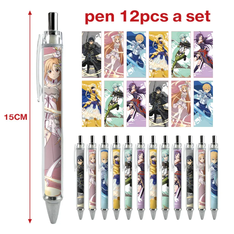 12PCS The Promised Neverland Inuyasha Anime Soul Eater Lycoris Recoil Black Butler Sword Art Online Ballpoint Pens Supplies
12PCS The Promised Neverland Inuyasha Anime Soul Eater Lycoris Recoil Black Butler Sword Art Online Ballpoint Pens Supplies