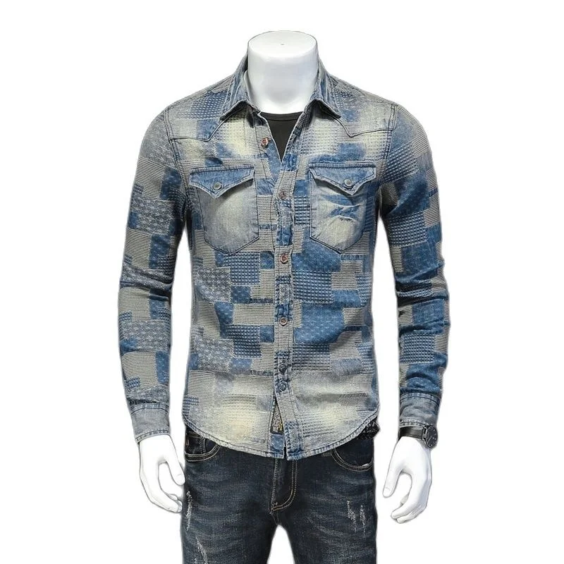 2023 new arrival summer high quality cotton casual men's denim shirt,smart shirt men,plus-size M-XXXL W6108
2023 new arrival summer high quality cotton casual men's denim shirt,smart shirt men,plus-size M-XXXL W6108