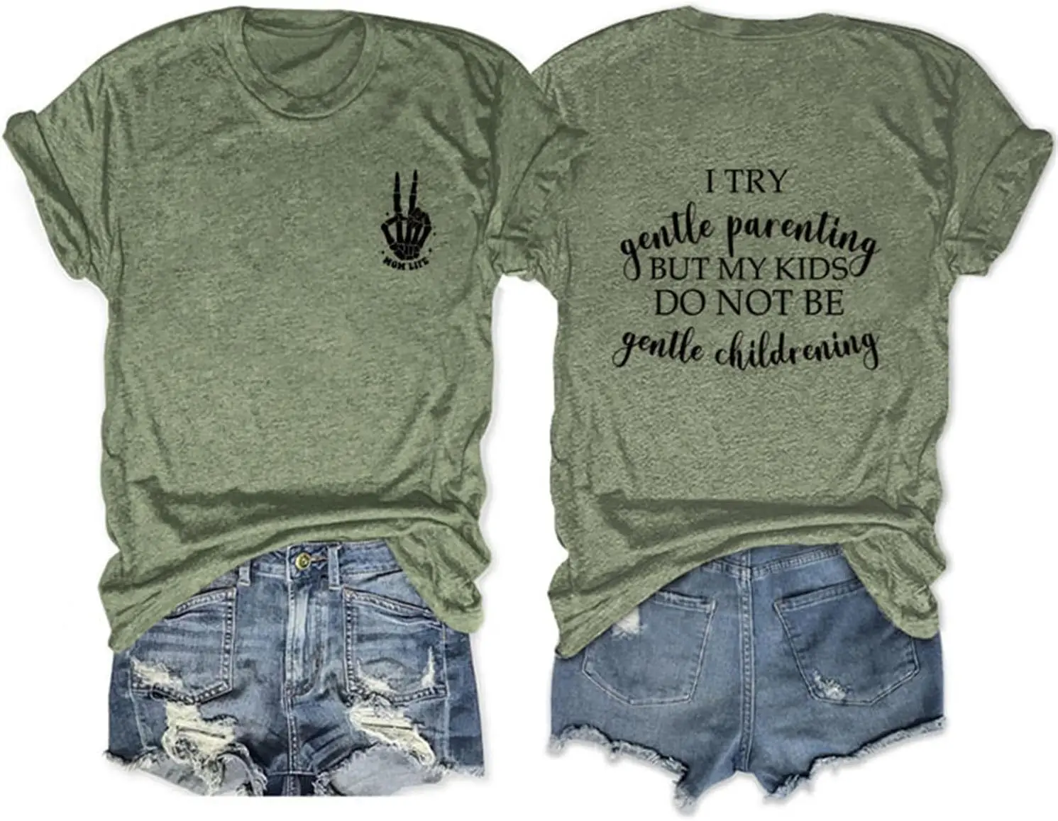 Mom Shirts Women Casual Funny Tees for Mama I Try Gentle Parenting But My Kids Do Not Be Gentle Childrening T-Shirt
Mom Shirts Women Casual Funny Tees for Mama I Try Gentle Parenting But My Kids Do Not Be Gentle Childrening T-Shirt