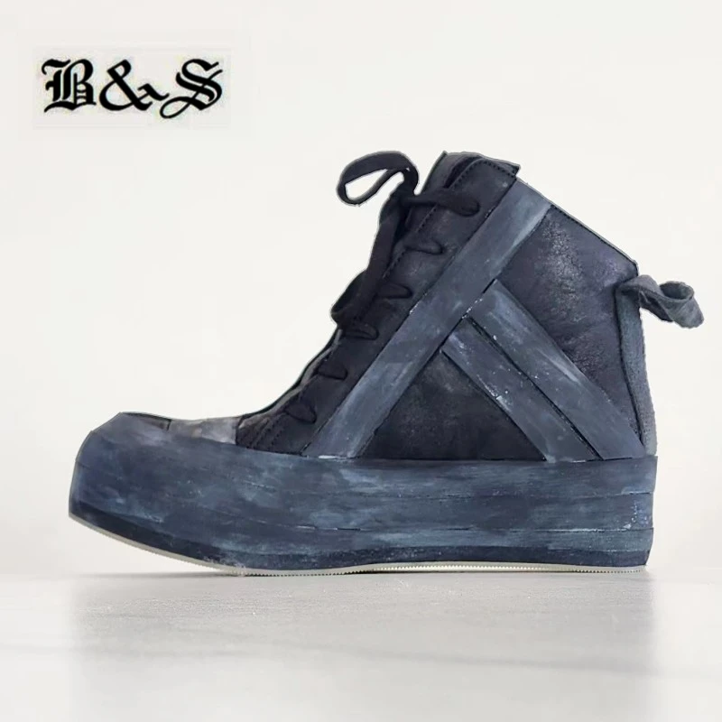 Black& Street Original Designer Handmade Retro BB S style Real Leather Boots luxurious Quality Botas
Black& Street Original Designer Handmade Retro BB S style Real Leather Boots luxurious Quality Botas