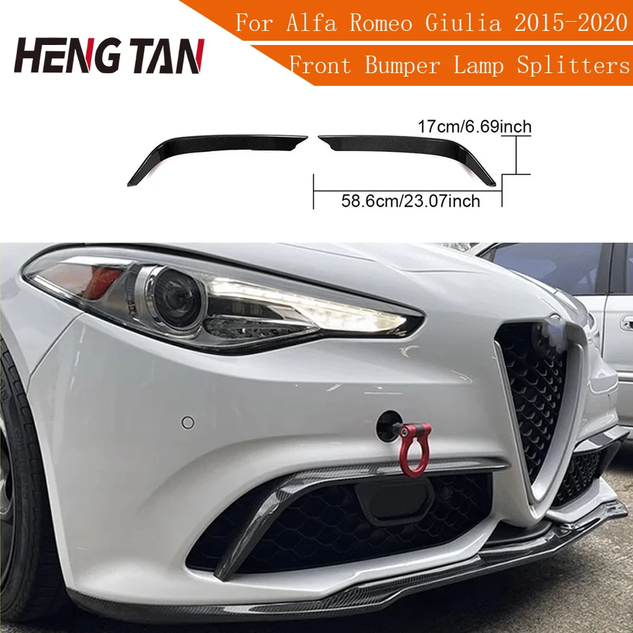 Real Carbon Fiber Front Fog Light Cover Trim For Alfa Romeo Giulia Base Sedan Sport 2015 - 2020 Front Bumper Lamp Trim Splitters
Real Carbon Fiber Front Fog Light Cover Trim For Alfa Romeo Giulia Base Sedan Sport 2015 - 2020 Front Bumper Lamp Trim Splitters