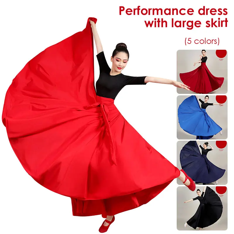 Women Flamenco Skirt Spanish Dance Skirt Belly Folk Dance Dress Big Swing Long Skirt Gradient Color Performance Gypsy Skirt
Women Flamenco Skirt Spanish Dance Skirt Belly Folk Dance Dress Big Swing Long Skirt Gradient Color Performance Gypsy Skirt