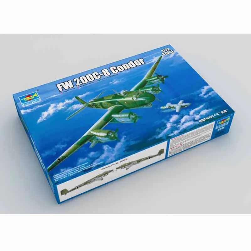 Trumpeter 01639 1/72 Fw200 C8 C-8 Condor Recon Bomber Transport Aircraft Military Plastic Assembly Model Toy Gift Building Kit
Trumpeter 01639 1/72 Fw200 C8 C-8 Condor Recon Bomber Transport Aircraft Military Plastic Assembly Model Toy Gift Building Kit