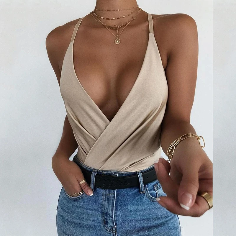 Bodycon Tee Shirt Summer Sexy V-neck Sleeveless Tank Tops for Women Solid Color Clubwear Spaghetti Strap Plus Size
Bodycon Tee Shirt Summer Sexy V-neck Sleeveless Tank Tops for Women Solid Color Clubwear Spaghetti Strap Plus Size