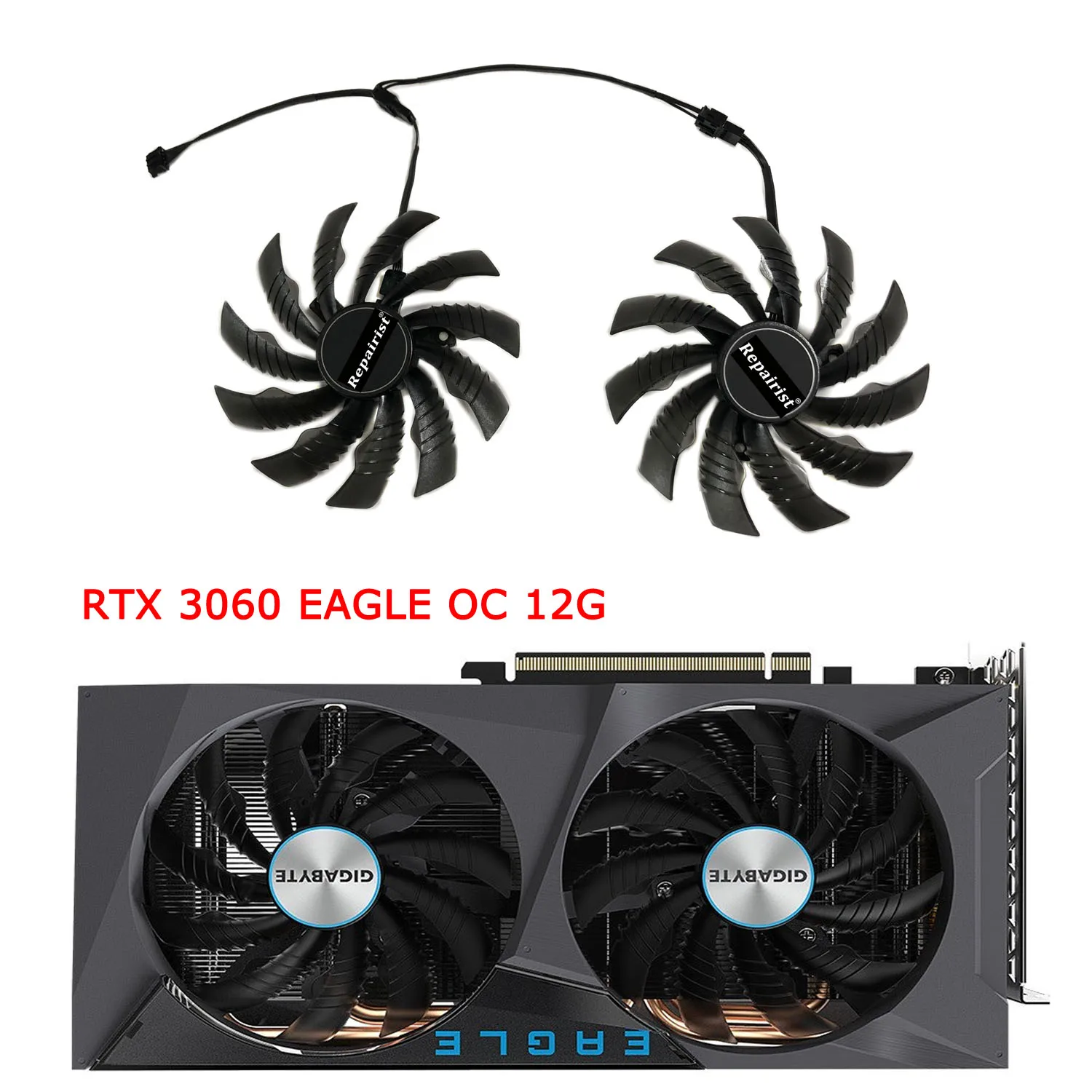 2PCS/Set T129215SH,GPU Cooler,Video Fan,For GIGABYTE RTX 3060/3060Ti EAGLE,GTX1660Ti GTX 1650 RTX2060 2070,Replace PLD10010S12H
2PCS/Set T129215SH,GPU Cooler,Video Fan,For GIGABYTE RTX 3060/3060Ti EAGLE,GTX1660Ti GTX 1650 RTX2060 2070,Replace PLD10010S12H
