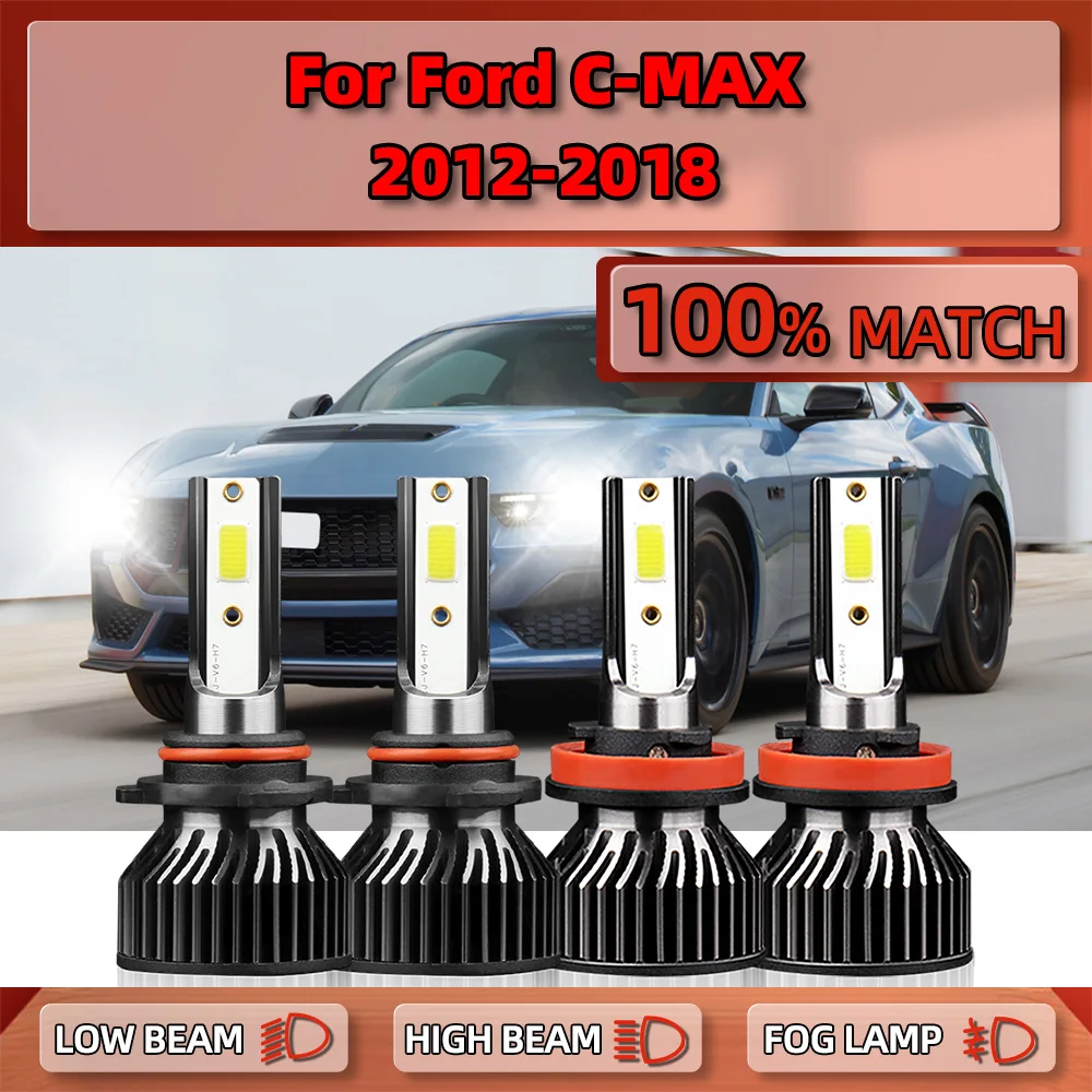 Canbus LED Car Headlight 240W 40000LM Turbo Auto Lamps 6000K White 12V For Ford C-MAX 2012 2013 2014 2015 2016 2017 2018
Canbus LED Car Headlight 240W 40000LM Turbo Auto Lamps 6000K White 12V For Ford C-MAX 2012 2013 2014 2015 2016 2017 2018