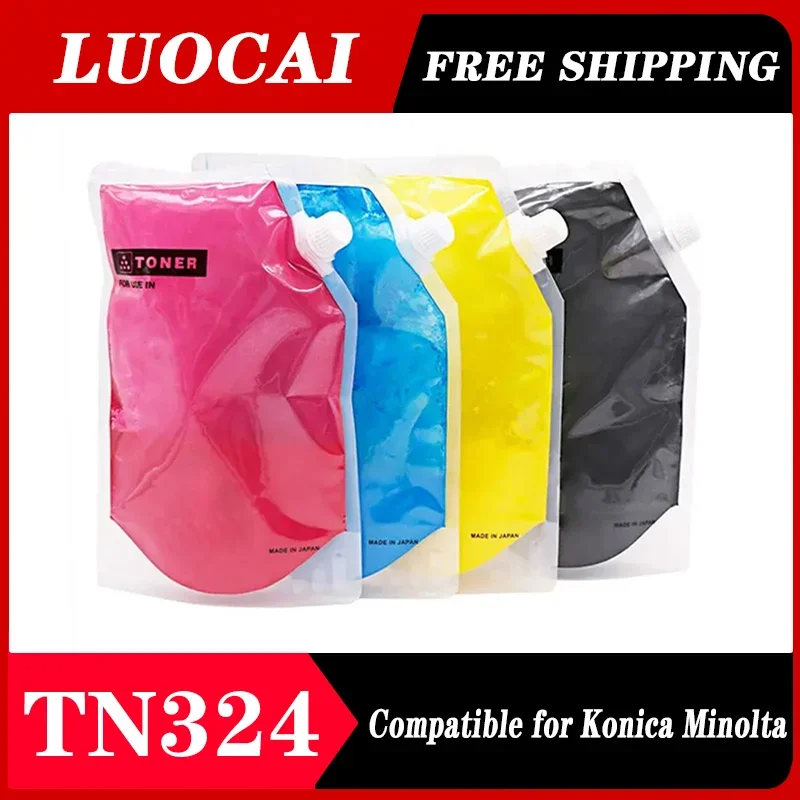 

NEW 1KG TN324 Compatible Toner For Konica Minolta Bizhub C225 C308 C368 C258 TN 324 Compatible Copier Refill Toner Powder