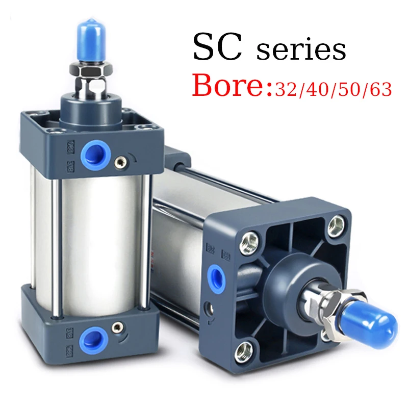 Pneumatic Cylinder SC Standard Air Cylinder 32/40/50/63/80mm Bore 25/50/75/100/125/150/175/200/250mm Stroke Pneumatic Cylinder
Pneumatic Cylinder SC Standard Air Cylinder 32/40/50/63/80mm Bore 25/50/75/100/125/150/175/200/250mm Stroke Pneumatic Cylinder
