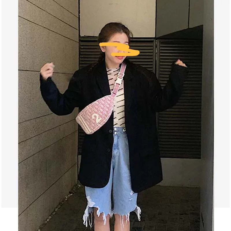 Women Mid Length Solid Colors Ins Fashion Black Blazers Single Breasted Suit 2023 Spring Autumn New Office Casual Loose Blazers
Women Mid Length Solid Colors Ins Fashion Black Blazers Single Breasted Suit 2023 Spring Autumn New Office Casual Loose Blazers