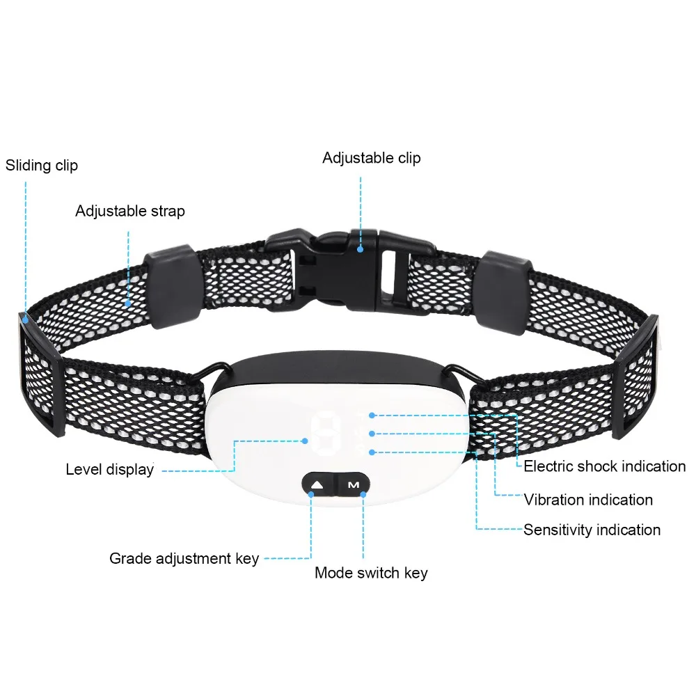Waterproof Electric Shock No Bark Dog Stop Barking Pet Training Collar Dog Collar Anti Bark Collar
Waterproof Electric Shock No Bark Dog Stop Barking Pet Training Collar Dog Collar Anti Bark Collar