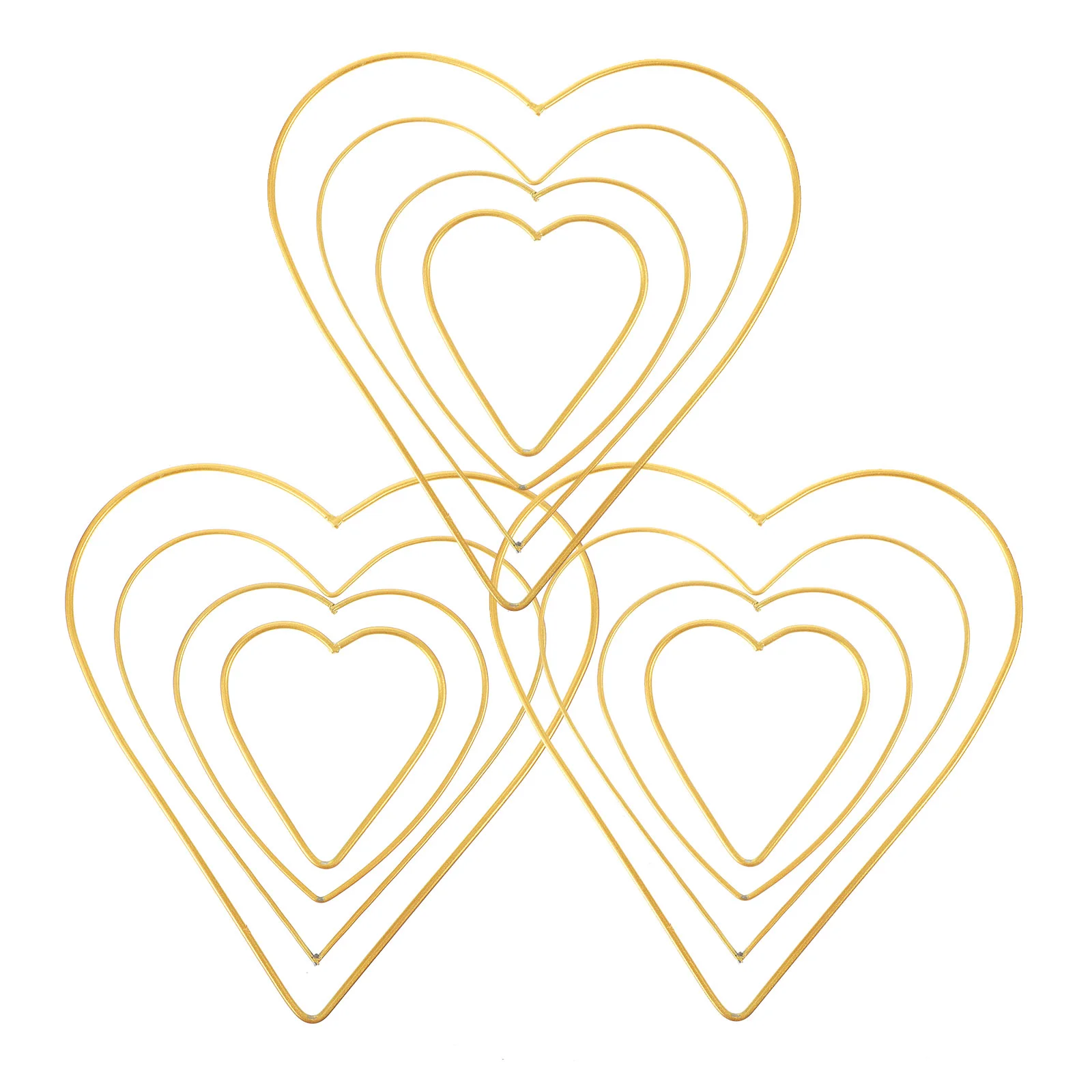 12 Pcs Love Hoop DIY Iron Loop Gold Decor Hanging Flowers Rings Heart-shaped Loops Artificial
12 Pcs Love Hoop DIY Iron Loop Gold Decor Hanging Flowers Rings Heart-shaped Loops Artificial