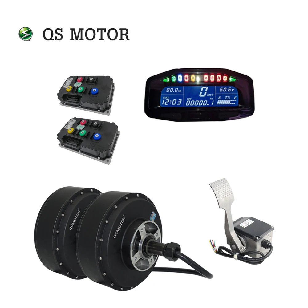 QSMOTOR Electric Car 12000W 273 70H V3 72V-96V 130kph E-Car Hub Motor with ND96850 Controller Conversion Kits
QSMOTOR Electric Car 12000W 273 70H V3 72V-96V 130kph E-Car Hub Motor with ND96850 Controller Conversion Kits