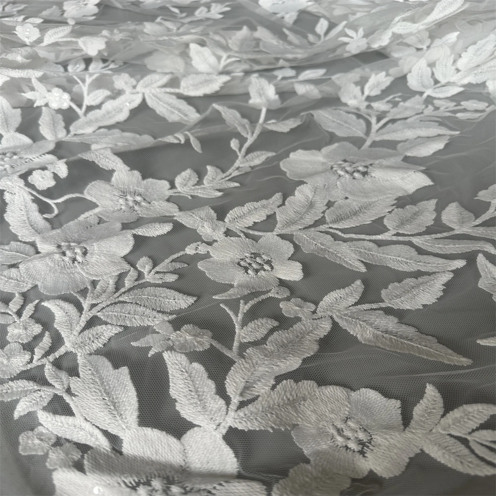 High Quality Fashion J-1401518 African Tulle Embroidered Lace Fabric With Sequins Beads For Wedding Dress Party Sewing
High Quality Fashion J-1401518 African Tulle Embroidered Lace Fabric With Sequins Beads For Wedding Dress Party Sewing
