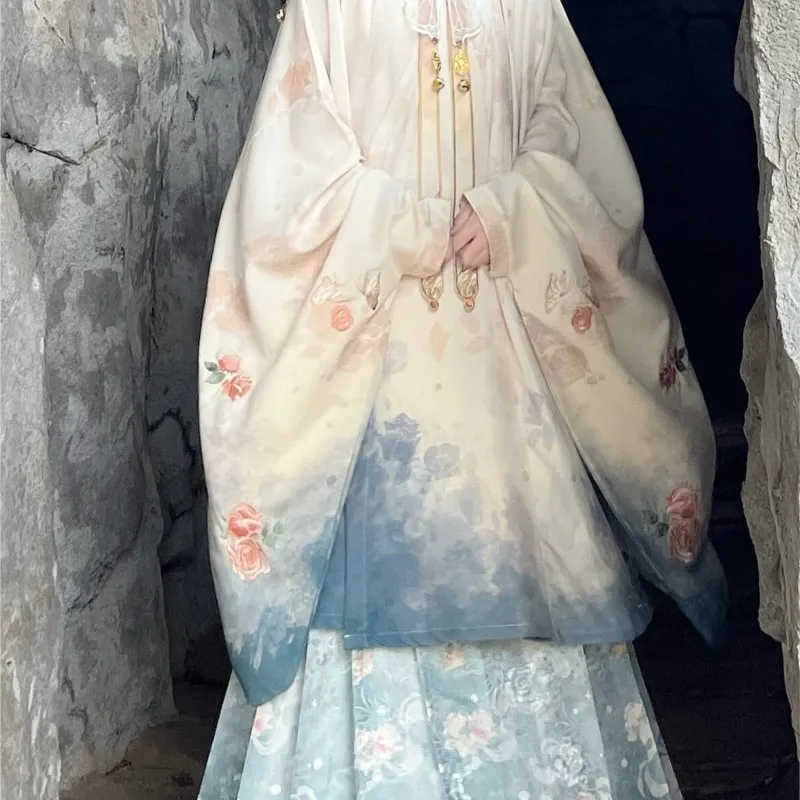 Ming-Made Hanfu Women's New Long Shirt Heavy-Duty Embroidered Cloud Shoulder Skirt Daily Adult Ancient Costume
Ming-Made Hanfu Women's New Long Shirt Heavy-Duty Embroidered Cloud Shoulder Skirt Daily Adult Ancient Costume