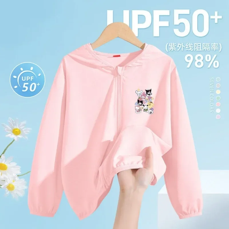 Солнцезащитная одежда Sanrio в стиле аниме Cinnamoroll, новинка, летняя милая детская кожаная куртка Hello Kitty Kuromi, куртка, подарок для детей
Солнцезащитная одежда Sanrio в стиле аниме Cinnamoroll, новинка, летняя милая детская кожаная куртка Hello Kitty Kuromi, куртка, подарок для детей