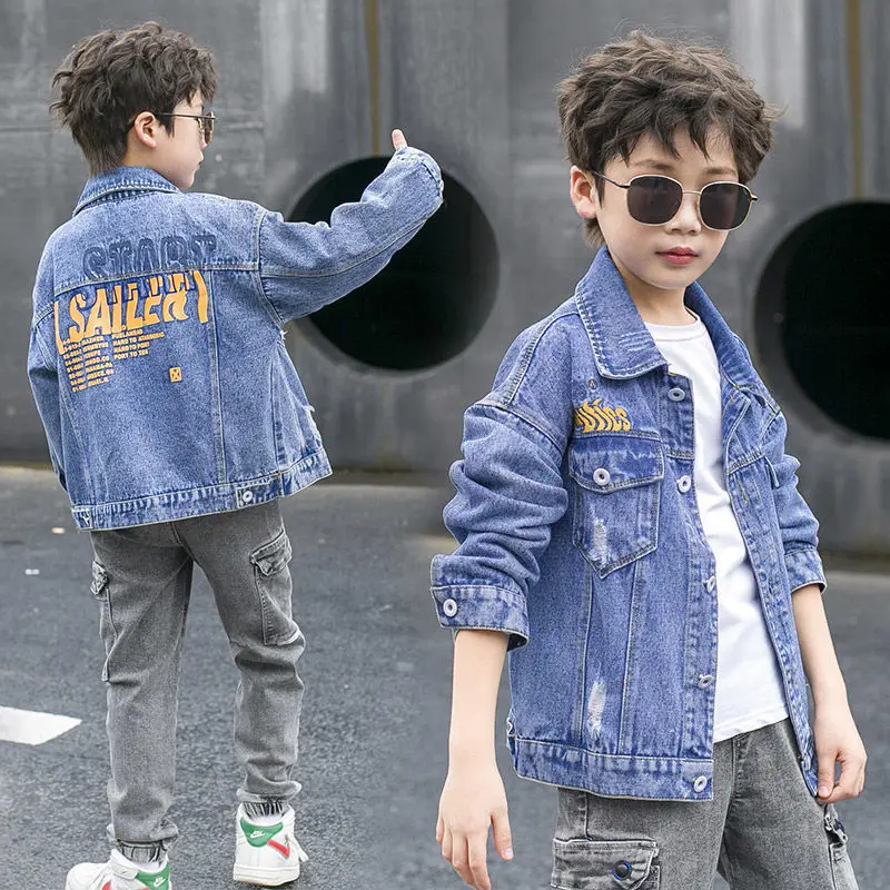 Spring Autumn New Boy Jacket Coat Outdoor Denim 2023 Casual All-Match Streetwear Loose Sport Cool Tide Clothing Fashion Clothes
Spring Autumn New Boy Jacket Coat Outdoor Denim 2023 Casual All-Match Streetwear Loose Sport Cool Tide Clothing Fashion Clothes