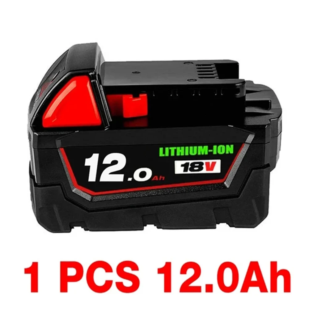 

18V 12.0Ah Replacement for Milwaukee M18 XC Lithium Battery 48-11-1860 48-11-1850 48-11-1840 48-11-1820 Rechargeable Batteries