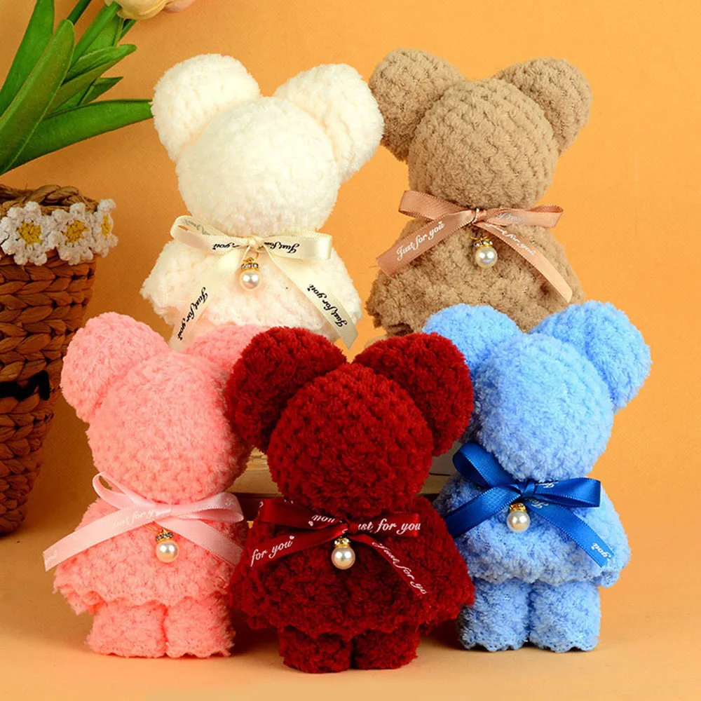 Solid Color Cute Bear Towel Valentine's Day With Gift Bag Coral Velvet Bath Towels Gift Bag Absorbent Wedding Gift
Solid Color Cute Bear Towel Valentine's Day With Gift Bag Coral Velvet Bath Towels Gift Bag Absorbent Wedding Gift