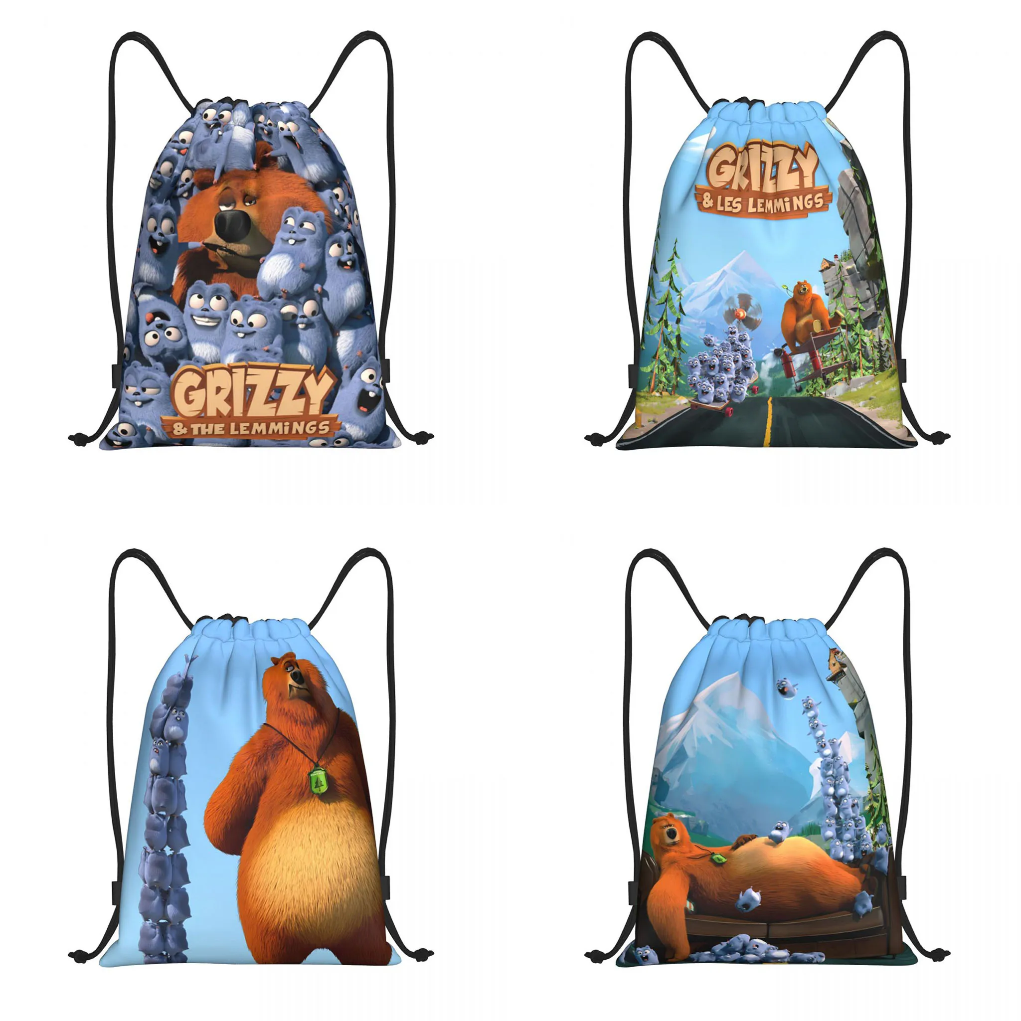 Grizzy N Lemmings Drawstring Backpack Sports Gym Bag String Bag Sports Sackpack Gym Sack
Grizzy N Lemmings Drawstring Backpack Sports Gym Bag String Bag Sports Sackpack Gym Sack