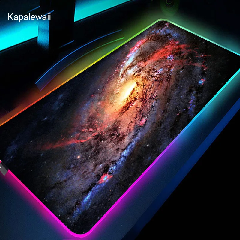 LED Gaming Mousepads Space Large Desk Mat PC Gamer Mausepad 100x55 XXL RGB Mouse Pad Luminous Japanese Mouse Mat With Backlight
LED Gaming Mousepads Space Large Desk Mat PC Gamer Mausepad 100x55 XXL RGB Mouse Pad Luminous Japanese Mouse Mat With Backlight