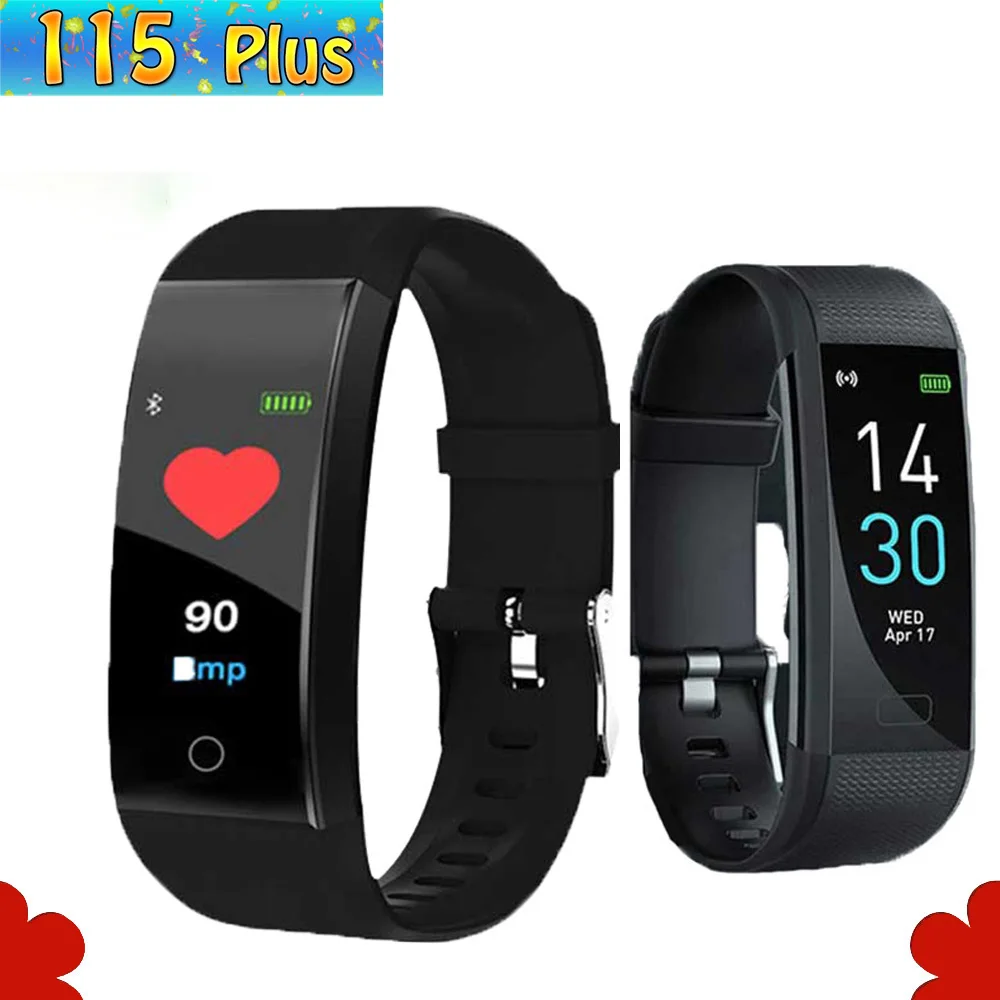 115 Plus smart bracelet men's and women's blood pressure heart rate monitor exercise fitness tracking smartwatch Bluetooth calls
115 Plus smart bracelet men's and women's blood pressure heart rate monitor exercise fitness tracking smartwatch Bluetooth calls