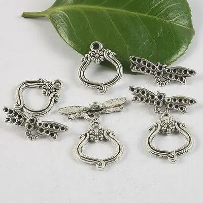 10sets ring:20x16mm,bar:24mm,loop:1.5mm Tibetan Silver Dragonfly flower design Toggle Clasp H0454
10sets ring:20x16mm,bar:24mm,loop:1.5mm Tibetan Silver Dragonfly flower design Toggle Clasp H0454