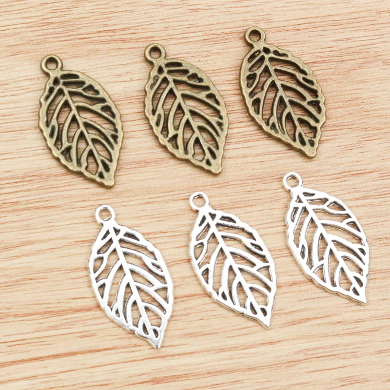 12pcs 27x15mm Antique Bronze and Antique Silver Plated Leaf Style Handmade Charms Pendant:DIY for bracelet necklace
12pcs 27x15mm Antique Bronze and Antique Silver Plated Leaf Style Handmade Charms Pendant:DIY for bracelet necklace