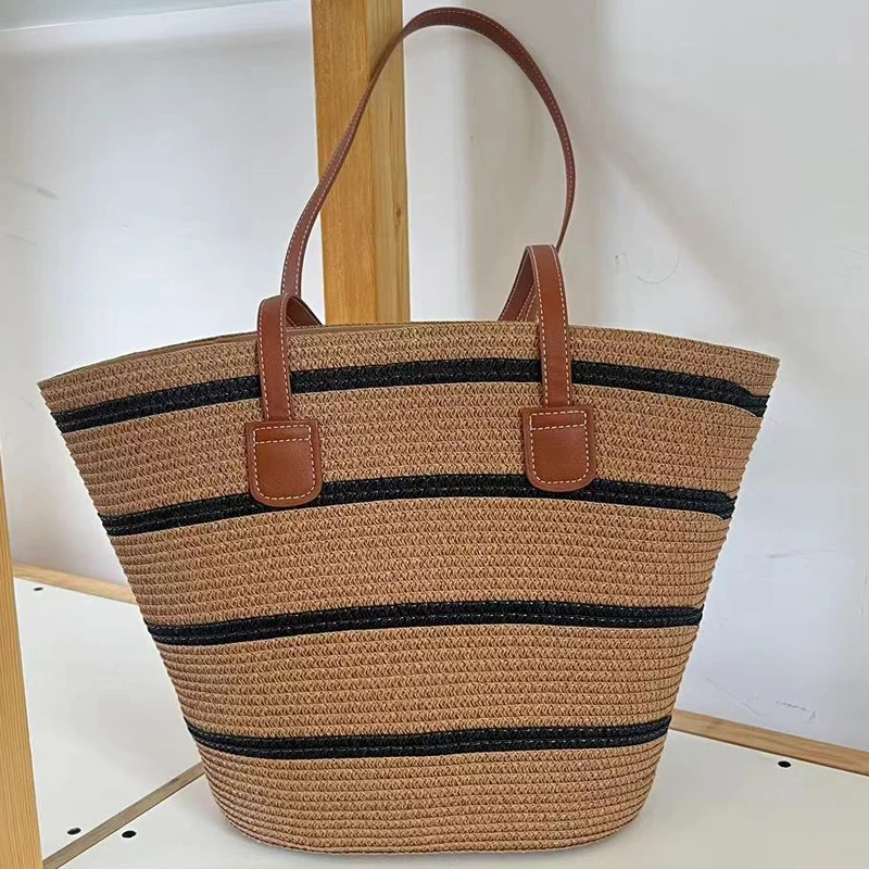Vintage Tote Bags For Women Luxury Designer Handbags And Purses 2023 New In Papyrus To Weave Stripe Large Capacity Shoulder Bag
Vintage Tote Bags For Women Luxury Designer Handbags And Purses 2023 New In Papyrus To Weave Stripe Large Capacity Shoulder Bag